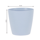 Cachepot Plastico Bage Azul 6x6cm Vasart