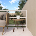 Cachepot Plastico Bage Branco 14x13cm Vasart