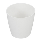 Cachepot Plastico Bage Branco 6x6cm Vasart