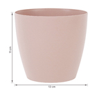 Cachepot Plastico Bage Malva 12x11cm Vasart