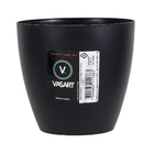 Cachepot Plastico Bage Preto 14x13cm Vasart