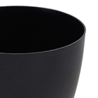 Cachepot Plastico Bage Preto 14x13cm Vasart