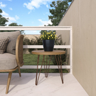 Cachepot Plastico Bage Preto 16x15cm Vasart