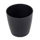 Cachepot Plastico Bage Preto 6x6cm Vasart