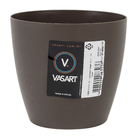 Cachepot Plastico Bage Taupe 12x11cm Vasart