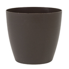 Cachepot Plastico Bage Taupe 12x11cm Vasart