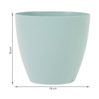 Cachepot Plastico Bage Verde 16x15cm Vasart