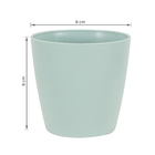 Cachepot Plastico Bage Verde 6x6cm Vasart
