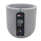 Cachepot Plástico São Paulo Cimento  29x29 Vasart