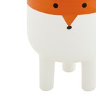 Cachepot "raposa" Branco E Laranja Em Ceramica 10 Cm M02 - D'