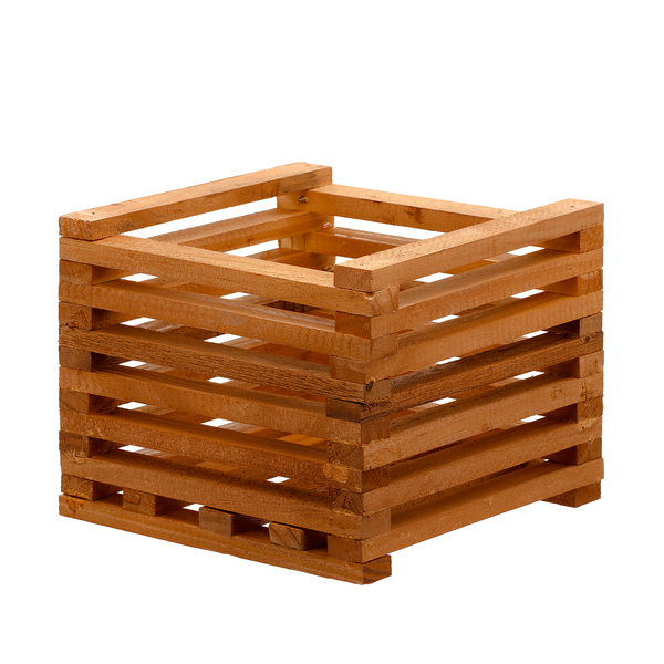 CACHEPOT EM EUCALIPTO 18 X 18 CM X 18 CM PARA VASOS E UTENSILIOS