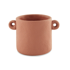 CACHEPOT TERRACOTA EM CIMENTO 13,5x 19,5 x 14cm