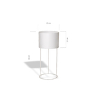 Cachepot Tripé De Chão Pequeno - Branco