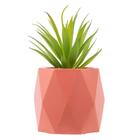 Cachepot Wolff Diamond De Cimento Salmão 10cm X 17cm