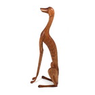 Cachorro De Madeira Sentado Claro