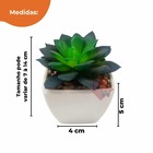 Cacto Artificial Mini Vaso - Arranjo De Vasinhos Branco