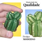 Cacto Miniatura Verde De Ceramica - Decoracao Enfeite Casa