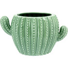 Cactus Cachepô Vaso De Planta Decorativo 12x21x15cm Cerâmica