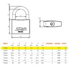 Cadeado 25mm Zamac Stam Kit 2 Unidades