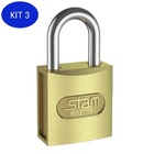 Cadeado 25mm Zamac Stam Kit 3 Unidades