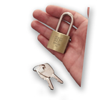 Cadeado 3f 25mm Haste Media