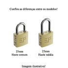 Cadeado 3f 25mm Malas Mochilas Baus Janelas Portao Armarios