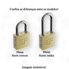 Cadeado 3f 30mm Haste Media