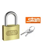 Cadeado 40mm Zamac Latonado Stam Kit 2 Unidades