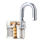 Cadeado Acrílico Transparente 50 Mm 7 Pinos Para Treinamento