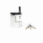 Cadeado com Alarme de Aço Média 100mm Prata Kbsu100 Lock Alarm