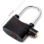 Cadeado Com Alarme Sirene 110db Som Alto Grande Anti Furto Se