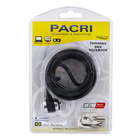 Cadeado com Cabo Tubular Zamac Preto e Cromado Pacri