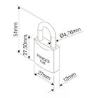 Cadeado Com Chave 25mm Lt-25mm 4 Peças Pado Bronze 51003001