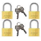 Cadeado Com Chave 30mm Lt-30mm 4 Peças Pado Bronze 51003002