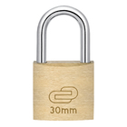 Cadeado com Chave Latão Simples 30mm Dourado Standers