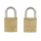 Cadeado com Chave Simples 20mm Latão Aço Cromado Pado