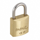 Cadeado com Chave Simples 20mm Latão Dourado Clássico Papaiz