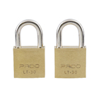 Cadeado com Chave Simples 30mm Latão Aço Cromado Pado