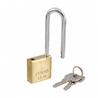 Cadeado com Chave Simples 30mm Latão Aço Cromado Pado