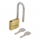 Cadeado com Chave Simples 35mm Latão Dourado Clássico Papaiz