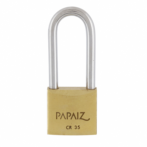 Cadeado com Chave Simples 35mm Latão Dourado Clássico Papaiz