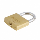 Cadeado com Chave Simples 40mm Latão Aço Cromado Pado