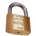 Cadeado Com Chave Tetra De Crt50 Em Latão Papaiz