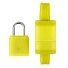 Cadeado com Pulseira Simples 20mm Latão Amarelo ACTIVE Papaiz