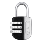 Cadeado Com Senha Mala Mochila Armário Gaveta Stam 25mm Pret