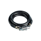 Cadeado com Senha para Bicicleta Semi Rígido 1000mm Preto Standers