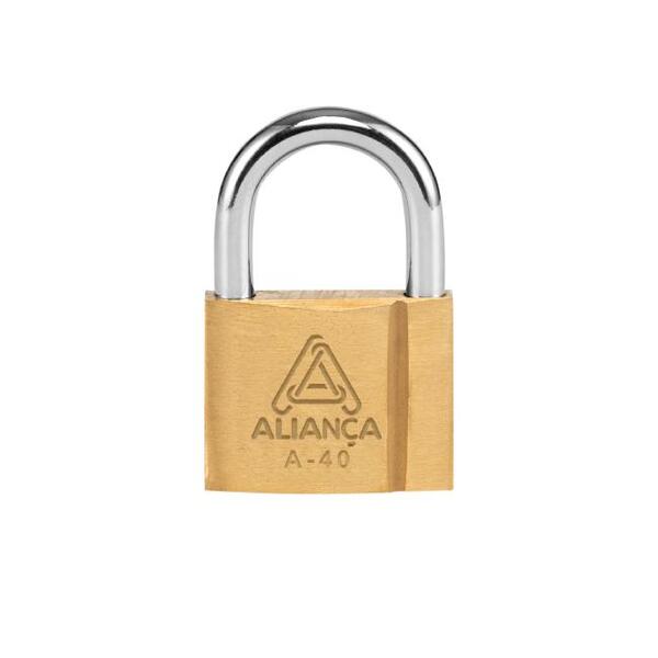 Cadeado De Latão Com Chaves 40mm Alianca