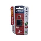 Cadeado De Segredo 3f 25mm Preto