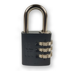 Cadeado De Segredo 3f 25mm Preto senha numerica 3 digitos