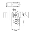 Cadeado De Segredo 3f 25mm Rose